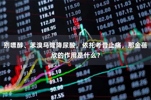 别嘌醇、苯溴马隆降尿酸，依托考昔止痛，那金蓓欣的作用是什么？